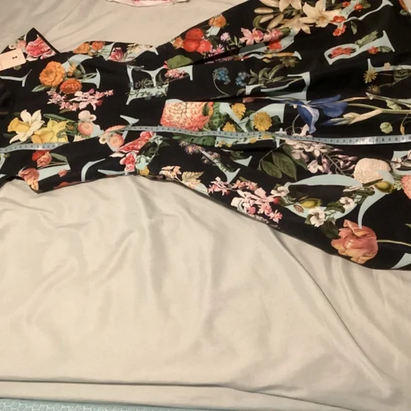 TED BAKER Navy Ottoman Alphabet Skater Dress Size 1 (Aus 8) - Picture 9 of 10